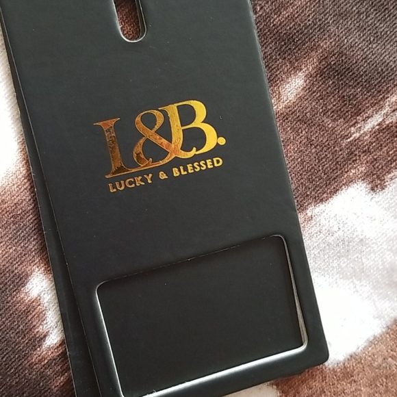 Lucky & Blessed Denim cow print Skirt - Picture 7 of 9